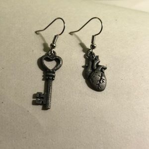 Key To My Heart Mismatch Oddity Earrings